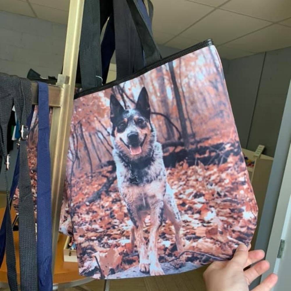 Brand new cattle dog themed tote